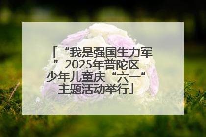 “我是强国生力军”2025年普陀区少年儿童庆“六一”主题活动举行